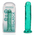 REALROCK Dongs – Body-Safe Silicone – Turquoise – 18 cm