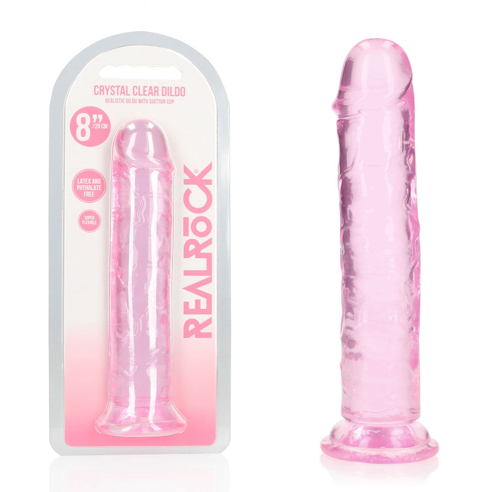 REALROCK DONG – Body-Safe Silicone – Pink – 20 cm