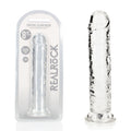 REALROCK DONG – Straight, Body-Safe Silicone – Clear – 20 cm