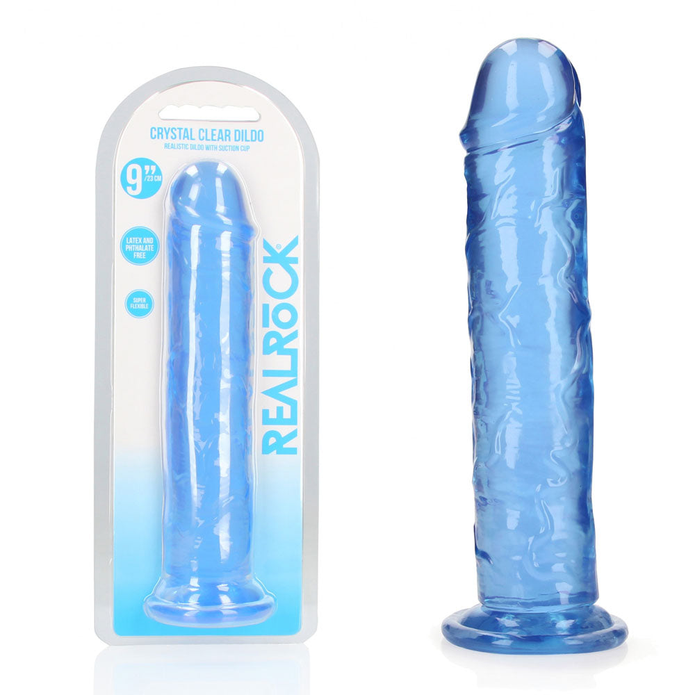 REALROCK Dongs – Body-Safe Silicone – Blue – 25 cm