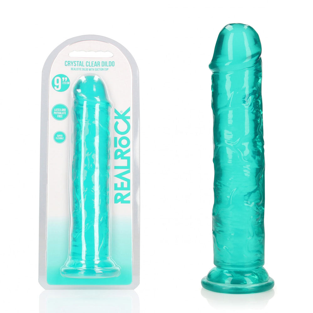 REALROCK Dongs – Body-Safe Silicone – Turquoise – 25 cm