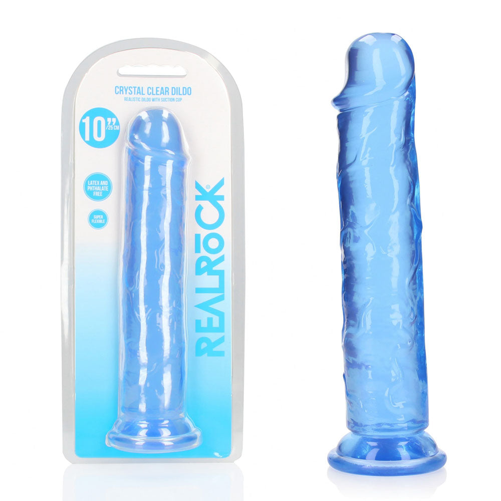 REALROCK Dongs – Body-Safe Silicone – Blue – 28 cm