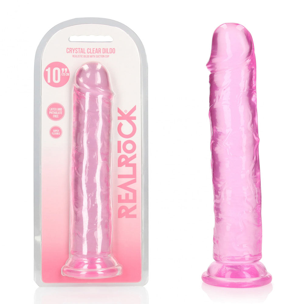 REALROCK Dongs – Body-Safe Silicone – Pink – 28 cm
