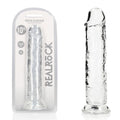 REALROCK DONG – Straight, Body-Safe Silicone – Clear – 28 cm