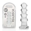 REALROCK Anal Plug – Curvy Design – Body-Safe Silicone – Clear – 14 cm