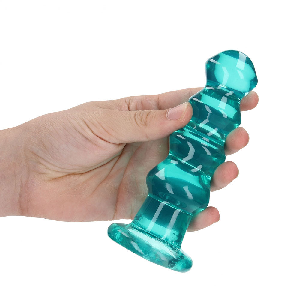 REALROCK Anal Plug – Body-Safe Silicone – Turquoise – 14 cm