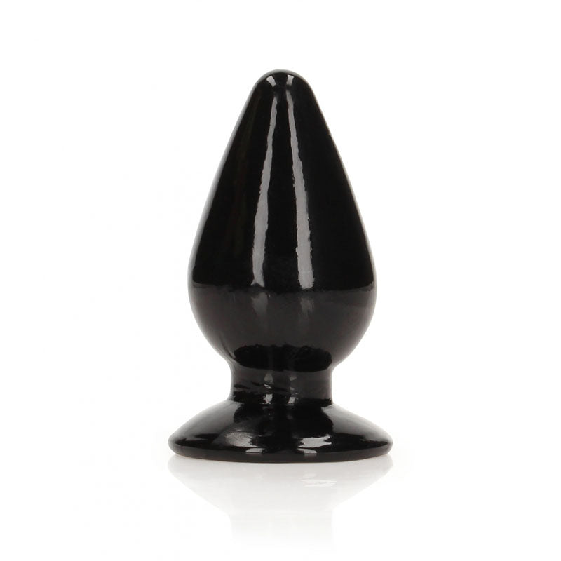 REALROCK Anal Plug – Body-Safe Silicone – Black – 9 cm