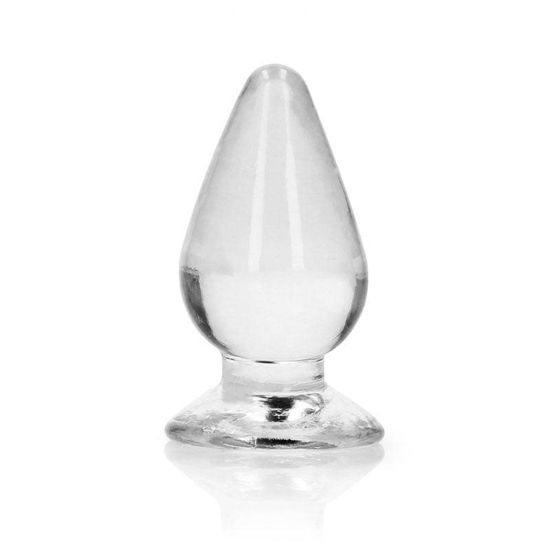 REALROCK Anal Plug – Body-Safe Silicone – Clear – 9 cm