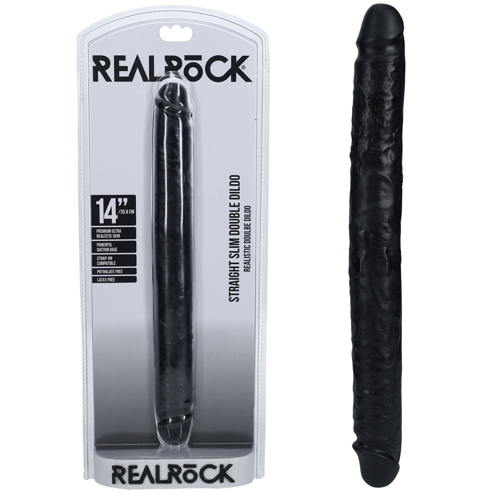 REALROCK Dongs – Slim Double – Black – 35 cm