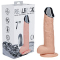 REALROCK Dongs – Rechargeable, Metal Head – Flesh – 19 cm
