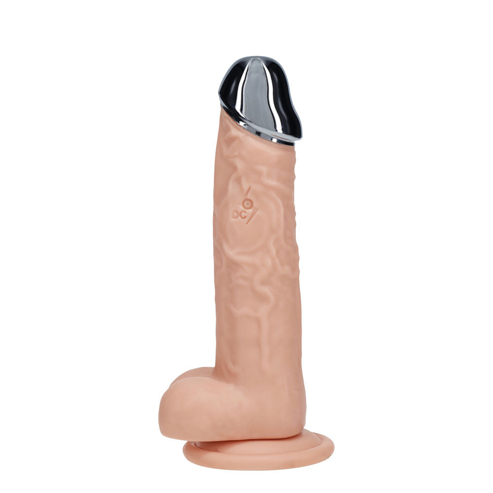 REALROCK Dongs – Rechargeable, Metal Head – Flesh – 19 cm