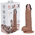REALROCK Dongs – Rechargeable, Metal Head – Tan – 19 cm