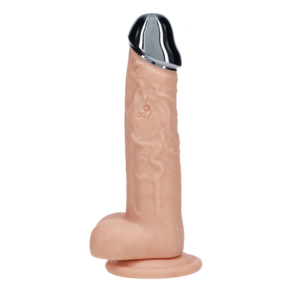 REALROCK Dongs – Rechargeable, Metal Head – Flesh – 22 cm