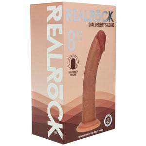 REALROCK tan 8 inch curved silicone dildo – image 6