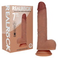 REALROCK tan 7 inch thrusting silicone dildo