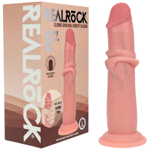 REALROCK flesh 8 inch sliding skin silicone dildo