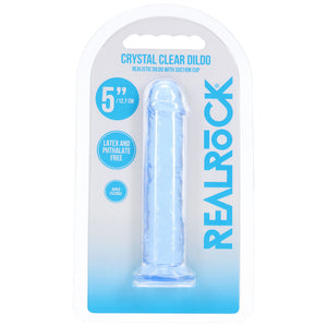 REALROCK crystal clear blue 5 inch slim dildo – image 6