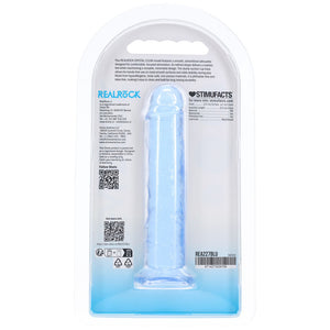REALROCK crystal clear blue 5 inch slim dildo – image 7