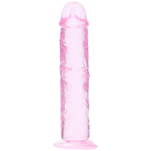 REALROCK crystal clear pink 5 inch slim dildo – image 4