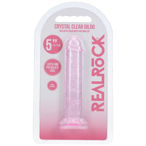 REALROCK crystal clear pink 5 inch slim dildo – image 6