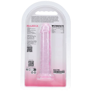 REALROCK crystal clear pink 5 inch slim dildo – image 7