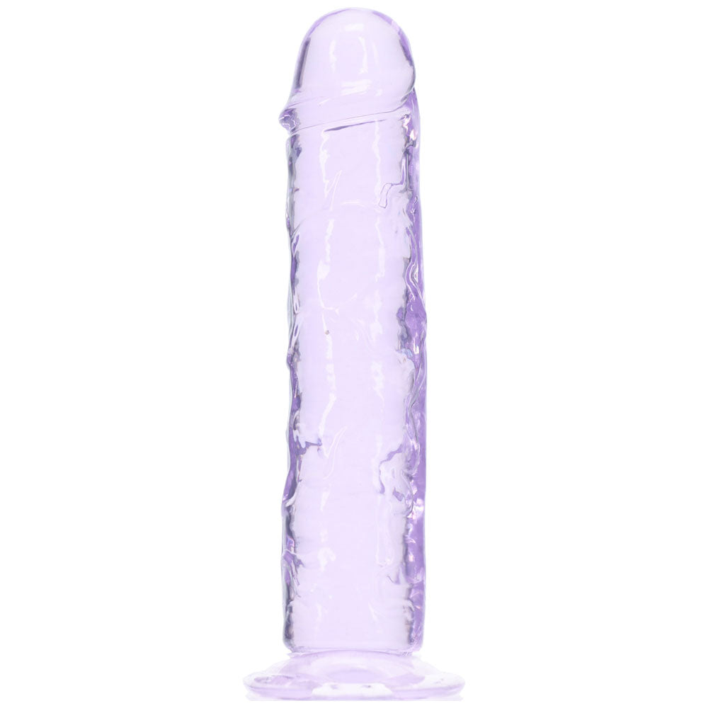 REALROCK crystal clear purple 5 inch slim dildo – image 3