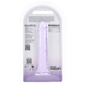 REALROCK crystal clear purple 5 inch slim dildo – image 7
