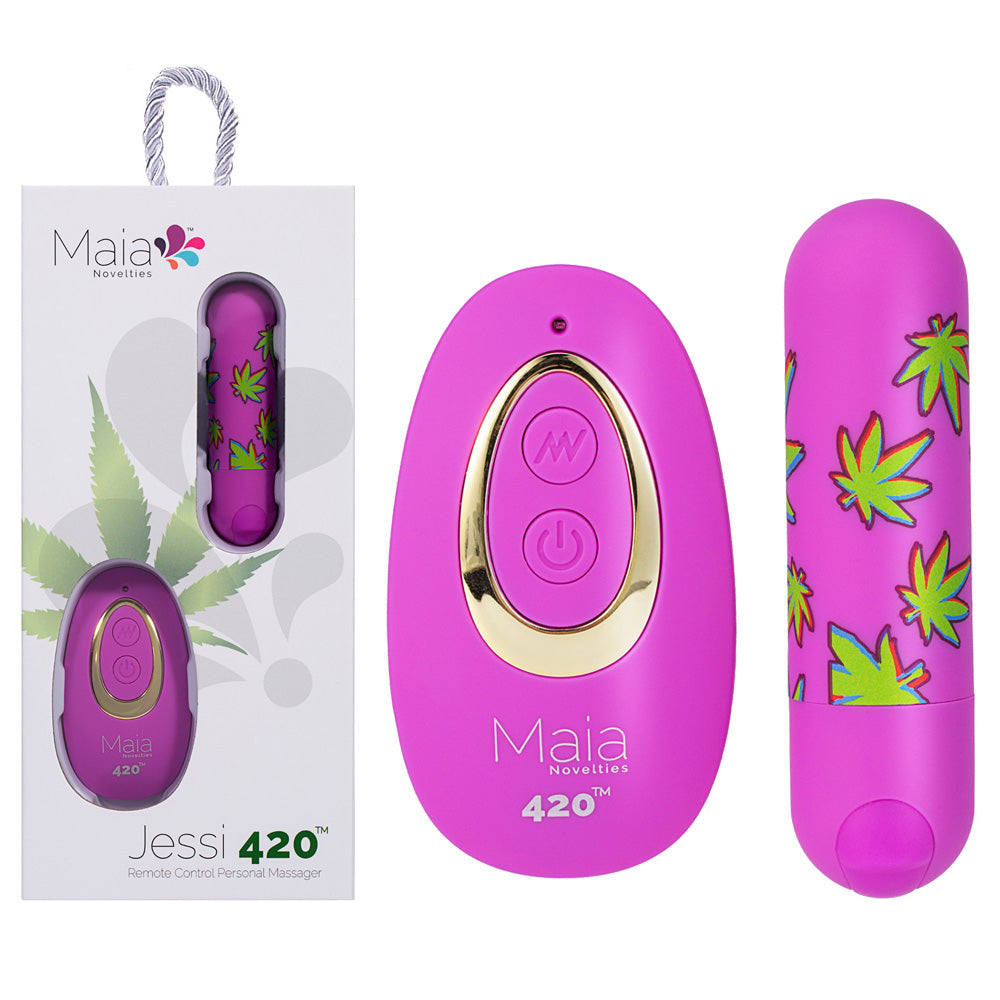 Maia Bullet – USB Rechargeable, Body-Safe Silicone – Purple – 7.6 cm