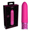 Royal Gems Bullet – Rechargeable, Body-Safe Silicone – Pink – 10 cm