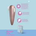 Satisfyer Clitoral Stimulator – Touch-Free, Body-Safe Silicone – Rose Gold