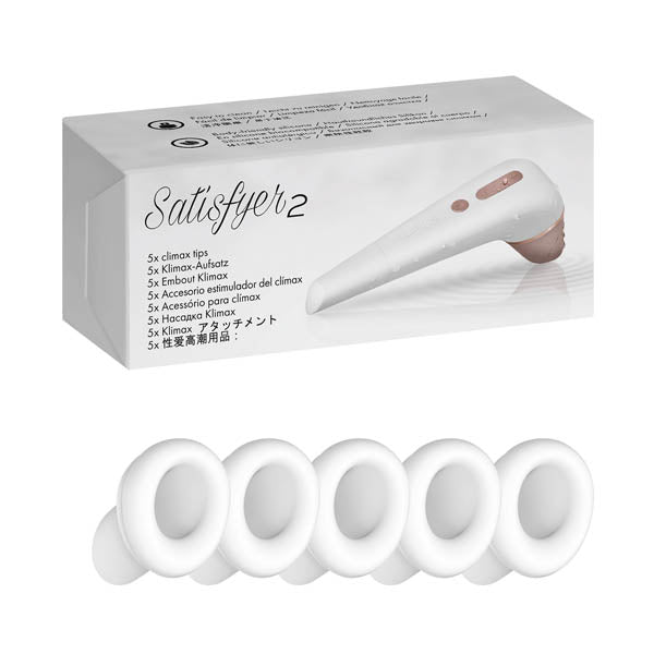 Satisfyer Air Pulsation Replacement Heads – Body-Safe Silicone – 5 Pack