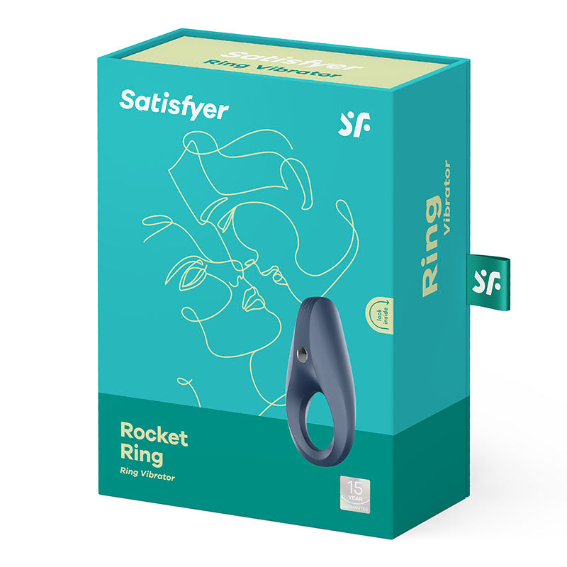 Satisfyer Cock Ring – Vibrating – Body-Safe Silicone – Black