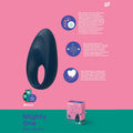 Satisfyer Cock Ring – App Controlled, Body-Safe Silicone – Black