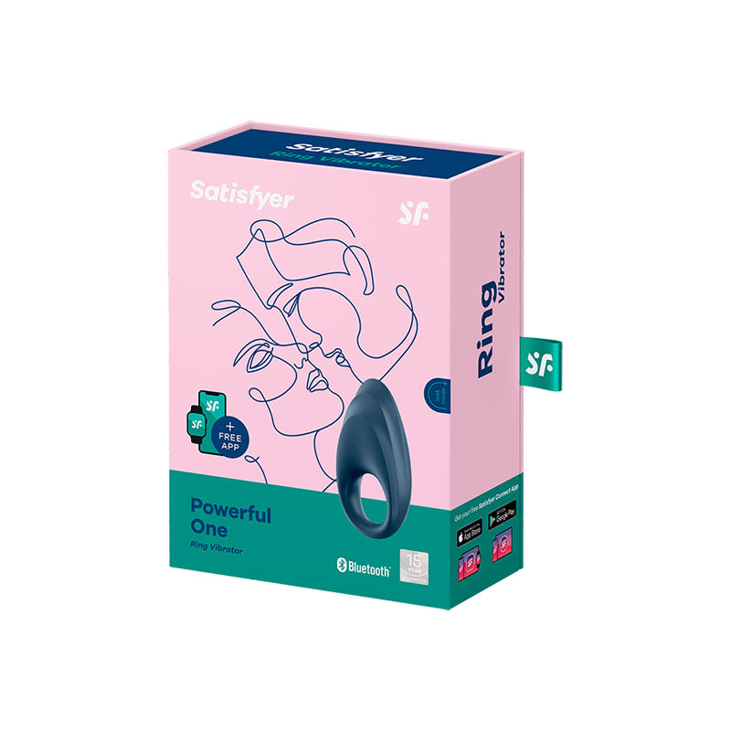 Satisfyer Cock Ring – App Controlled, Body-Safe Silicone – Black