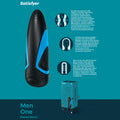 Satisfyer Male Masturbator – Body-Safe Silicone – Black – Compact