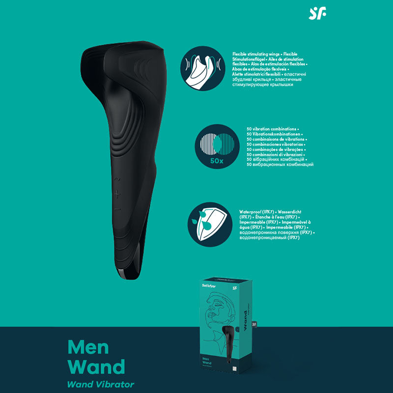 Satisfyer Masturbator – USB Rechargeable, Body-Safe Silicone – Black