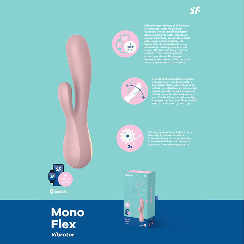 Satisfyer Vibrator – App Controlled, USB Rechargeable – Mauve