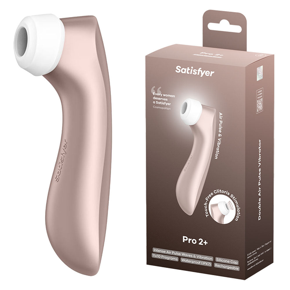 Satisfyer Air Pulsation Stimulator – Touch-Free, USB-C Rechargeable – Rose Gold