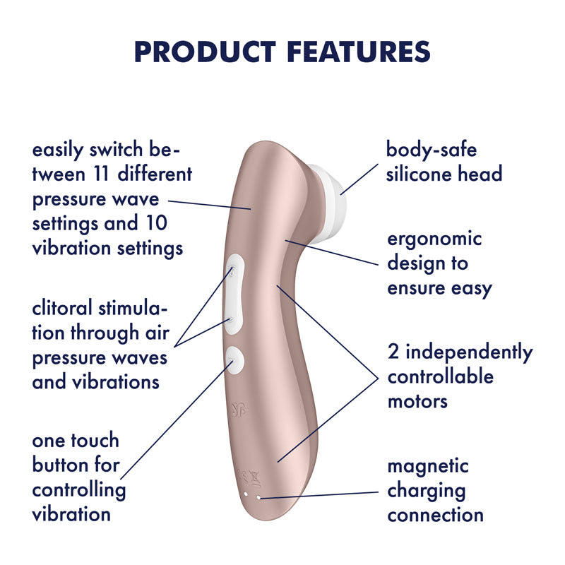 Satisfyer Air Pulsation Stimulator – Touch-Free, USB-C Rechargeable – Rose Gold