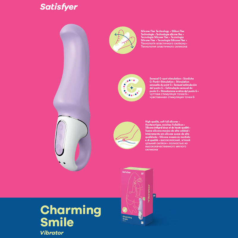 Satisfyer Vibrator – USB Rechargeable – Body-Safe Silicone – Lilac