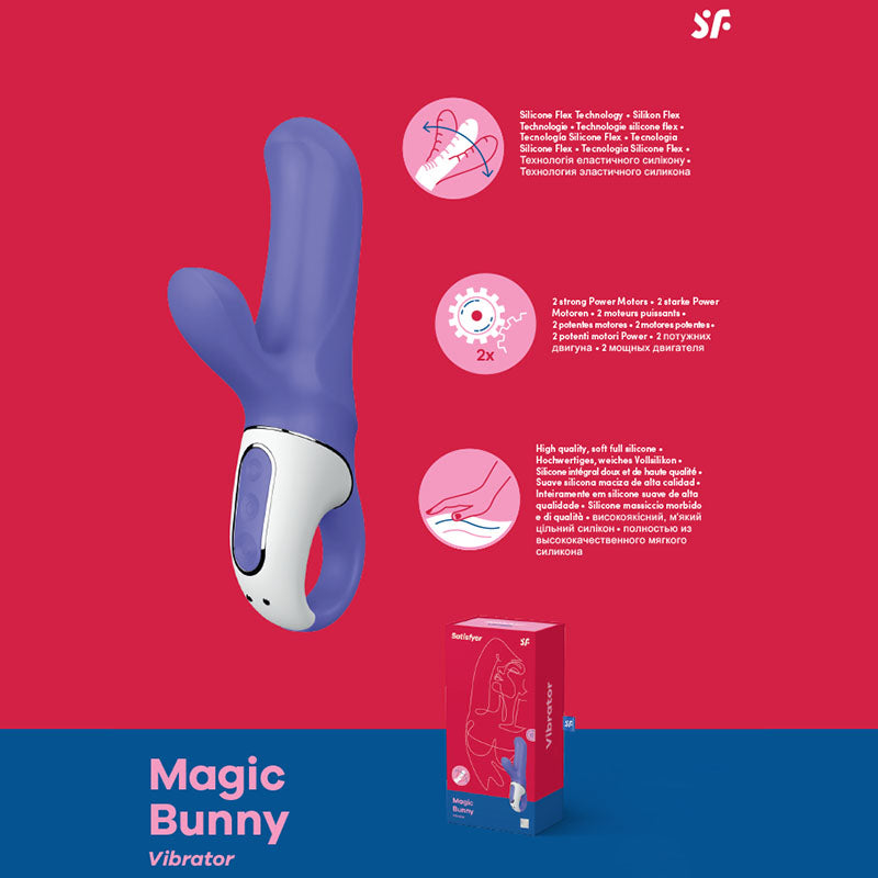 Satisfyer Vibrator – Rechargeable, Body-Safe Silicone – Purple