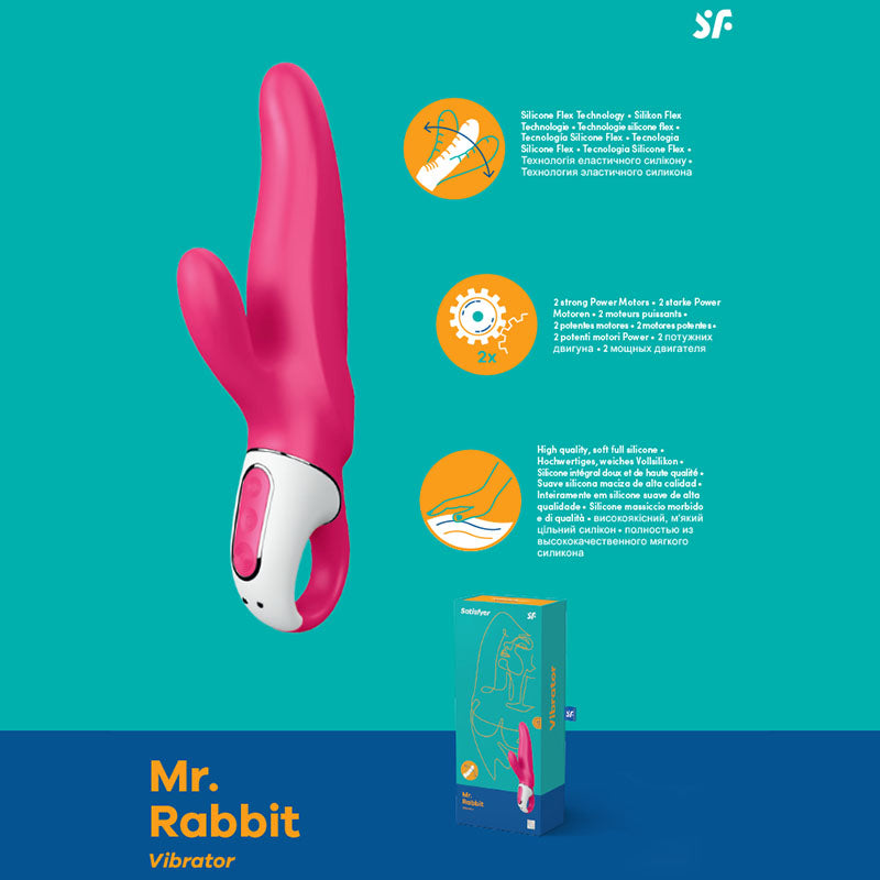 Satisfyer Vibrator – USB Rechargeable, Body-Safe Silicone – Pink