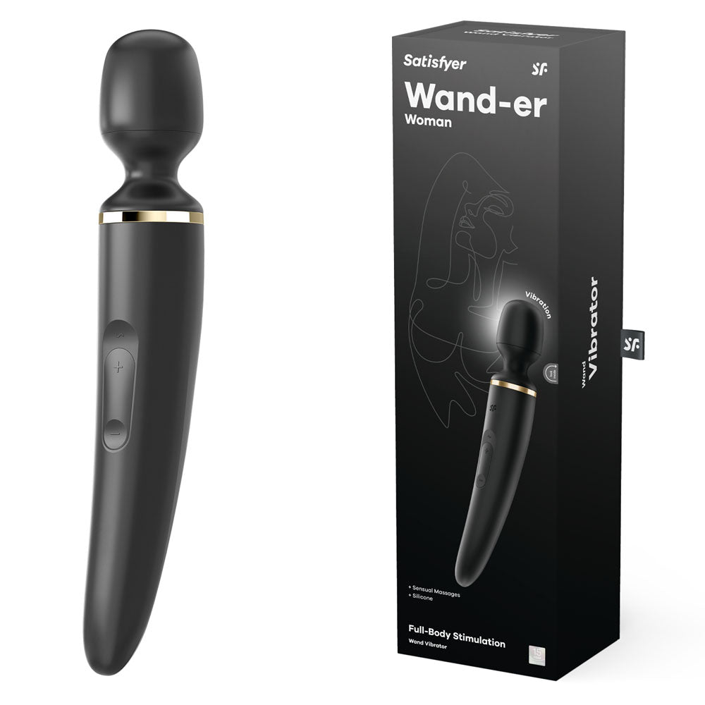 Satisfyer Vibrator – USB Rechargeable – Body-Safe Silicone – Black