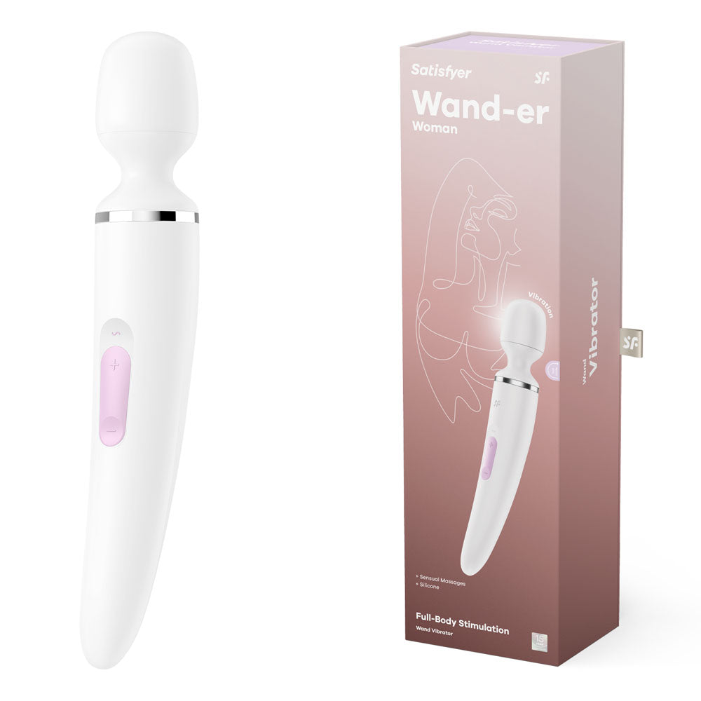 Satisfyer Vibrator – USB Rechargeable – Body-Safe Silicone – White