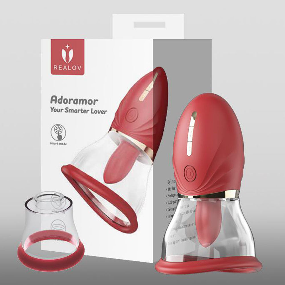 LuvPump Adoramor - Rechargeable Licking & Sucking Pump for Women