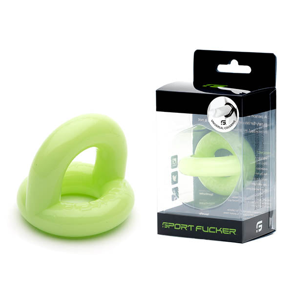Sport Fucker Cock Ring – Glow in Dark – Black – Universal Fit