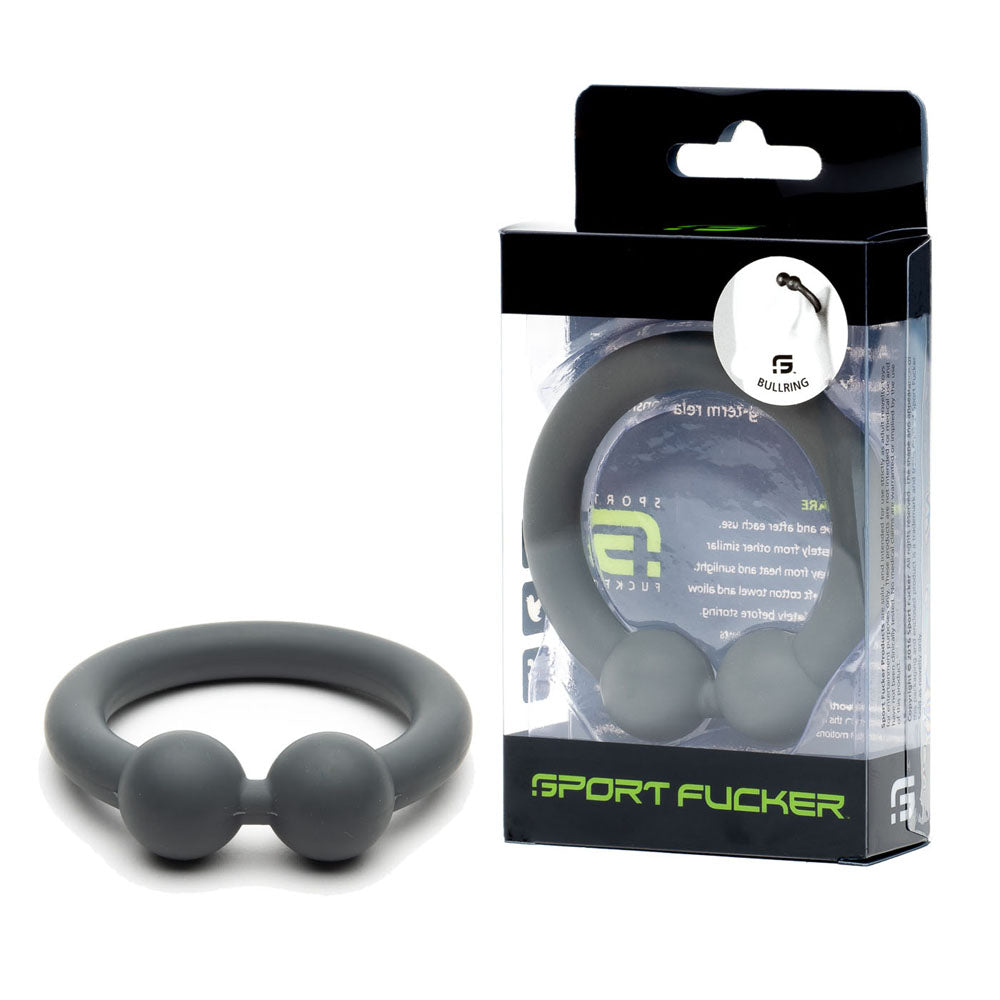 Sport Fucker Cock Ring – Body-Safe Silicone – Grey