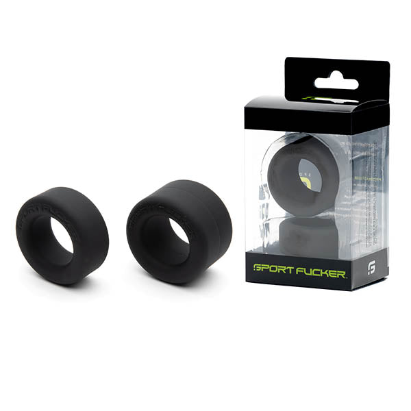 Sport Fucker Cock Rings – Adjustable, Body-Safe Silicone – Black
