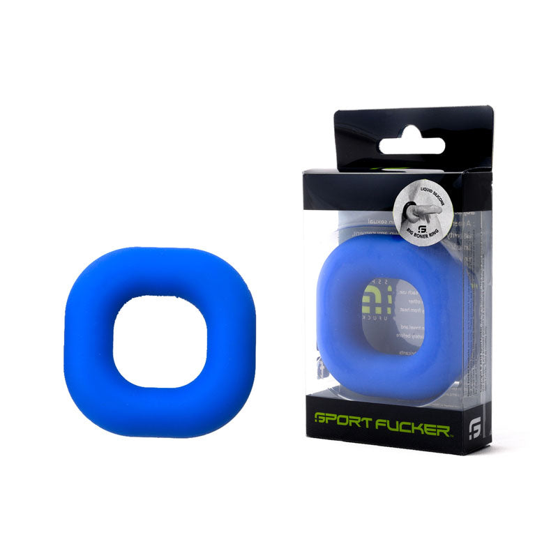 Sport Fucker Cock Ring – Body-Safe Silicone – Blue
