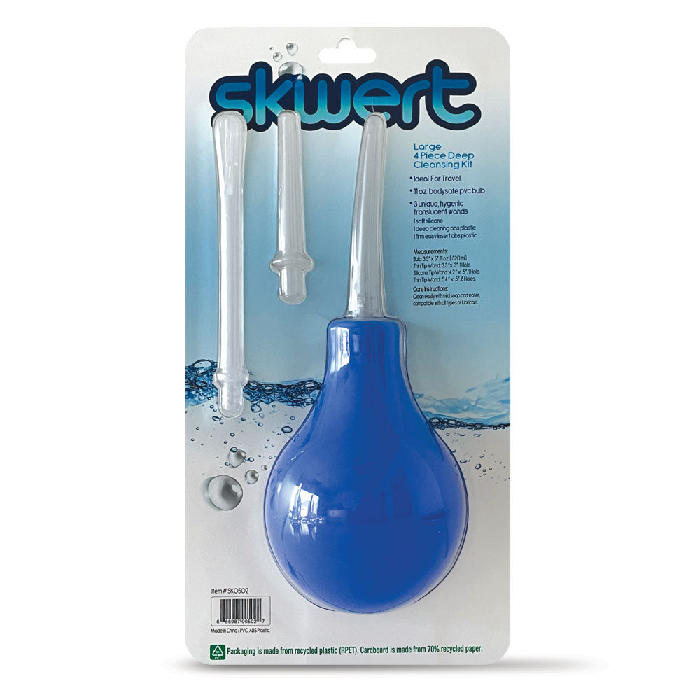 Skwert 325 ml blue douche kit with 3 nozzles – image 3